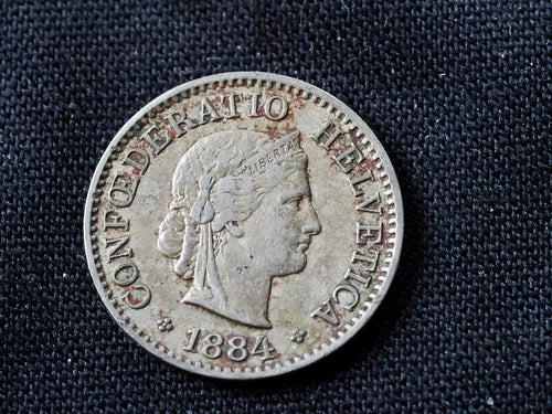 1884 Switzerland 20 Rappen1