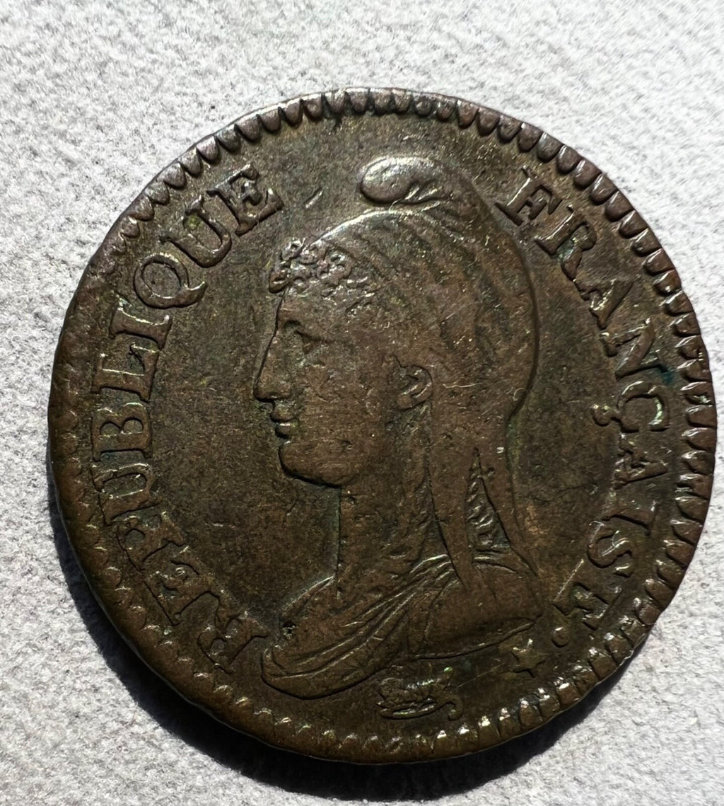 France, Decime, L'AN 7, W, Lille-nice example1