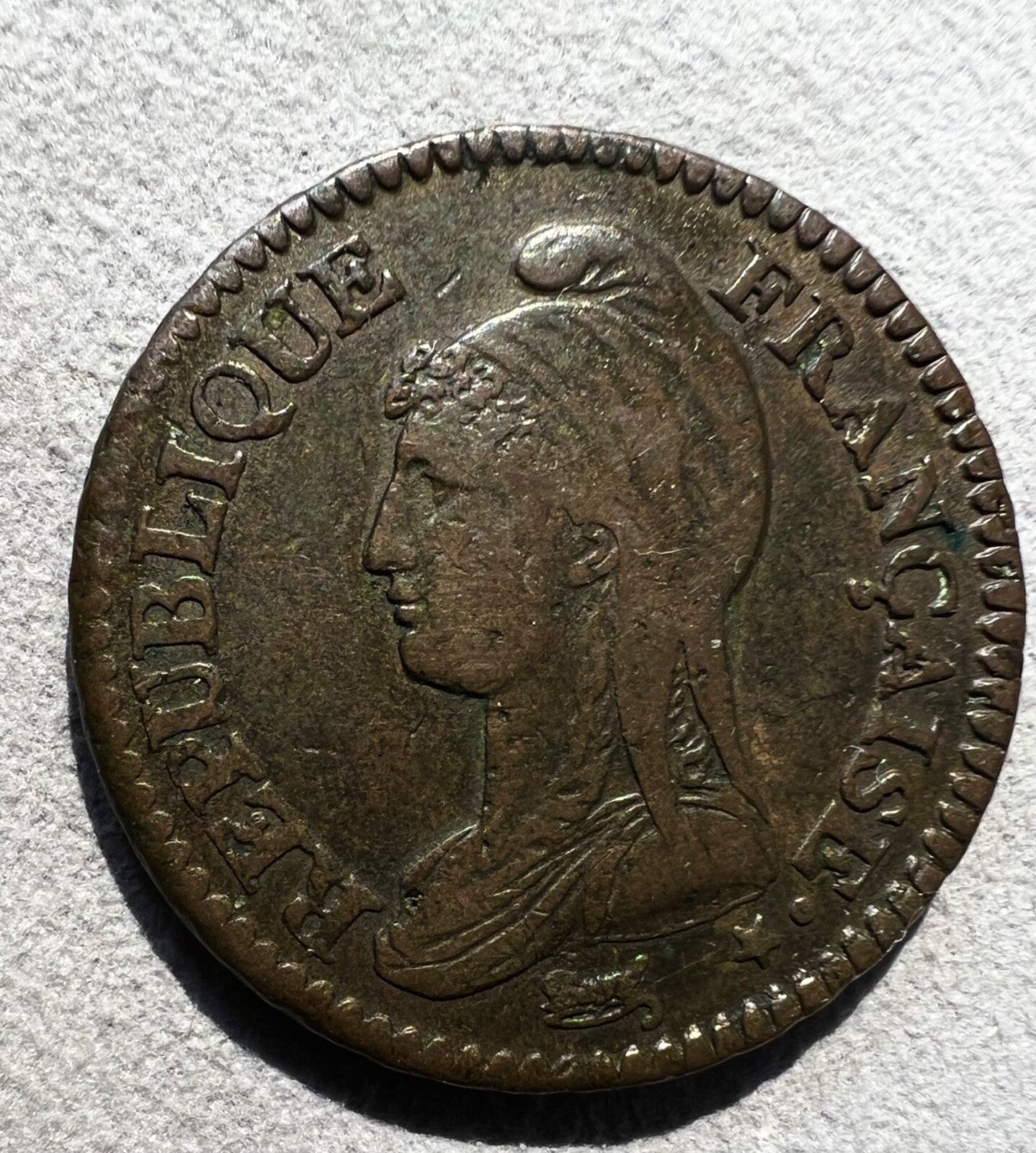 France, Decime, L'AN 7, W, Lille-nice example1