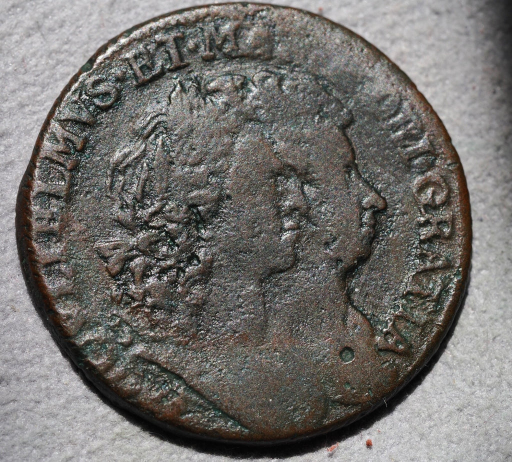 Ireland WILLIAM & MARY  Halfpenny 16940
