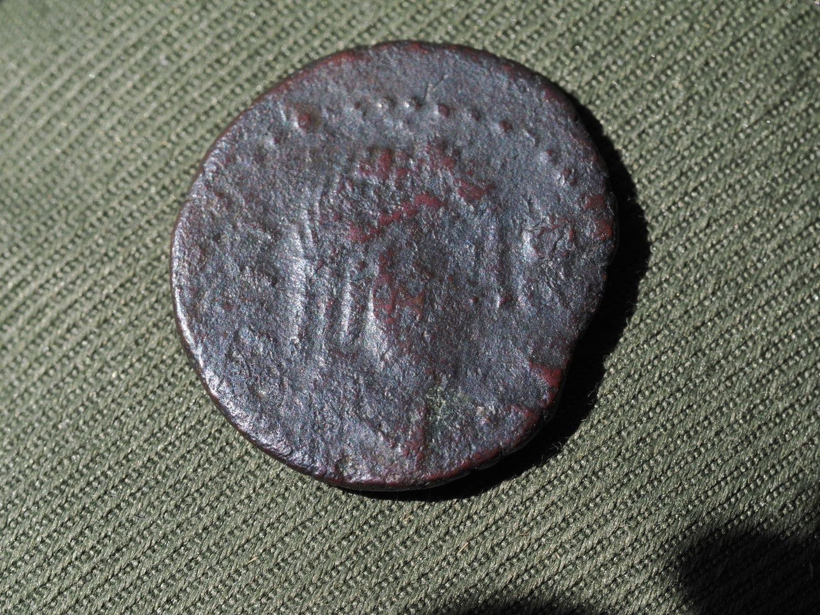 SPAIN, OBULCO. AE SEMIS. CIRCA 1st CENTURY BC. APOLLO OBVERSE, BULL REVERSE.0