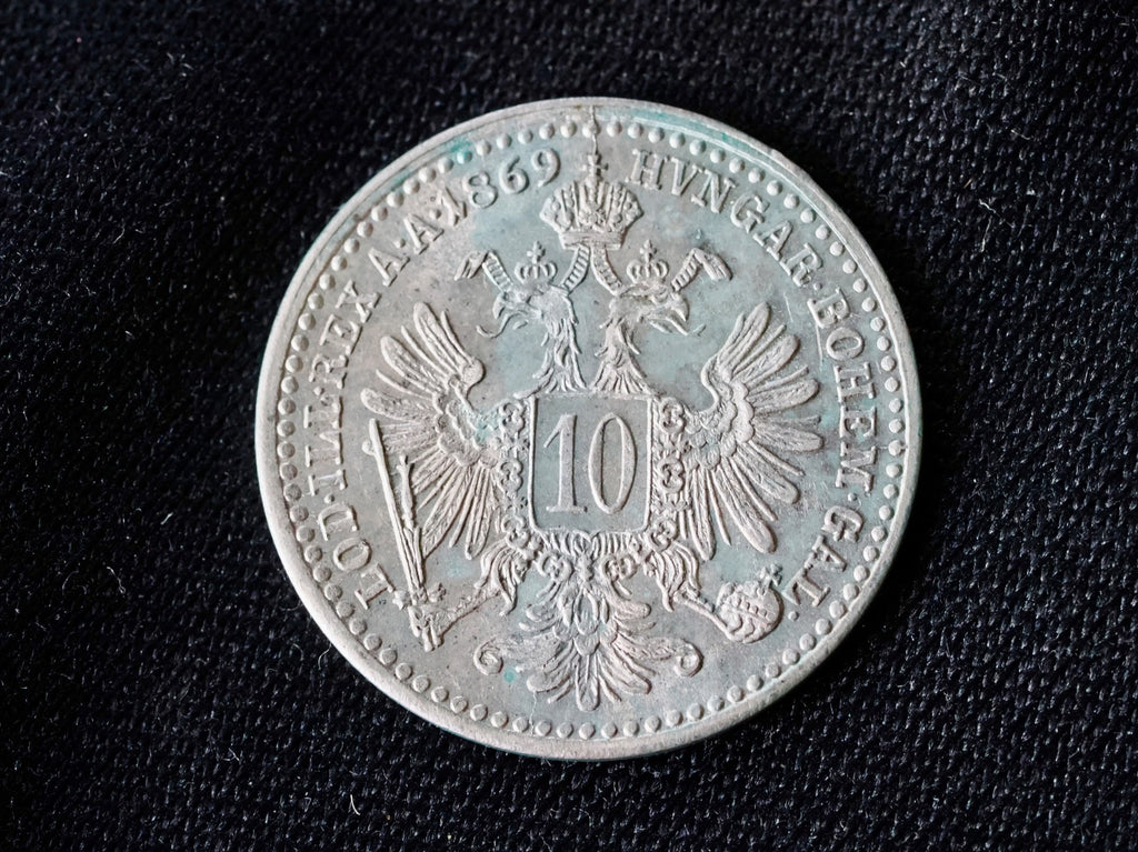 Austria 1869 10 Kreuzer-high grade1