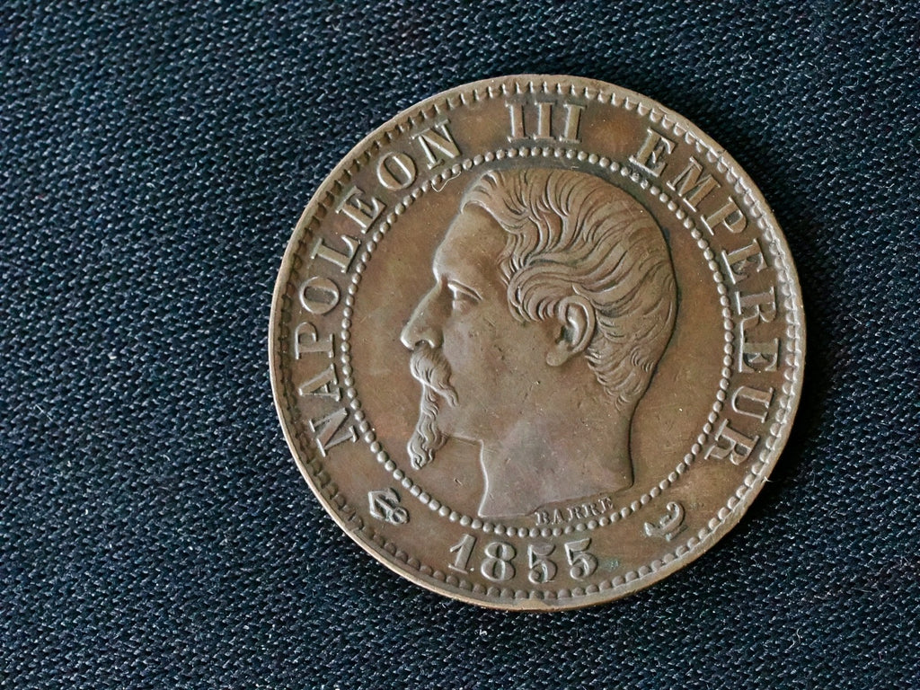 France 1855W  5 centimes-high grade1