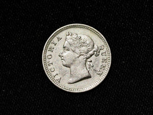 STRAITS SETTLEMENTS 5 Cents 1885-high grade