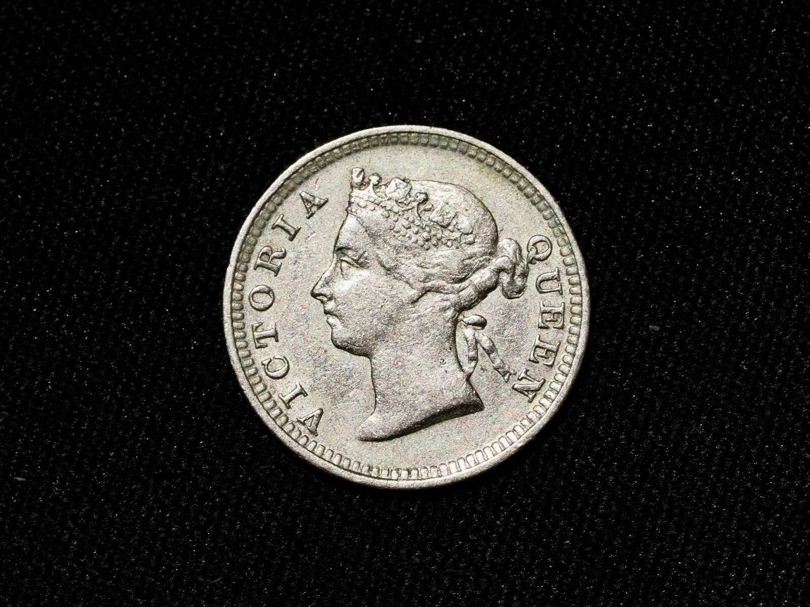 STRAITS SETTLEMENTS 5 Cents 1885-high grade0