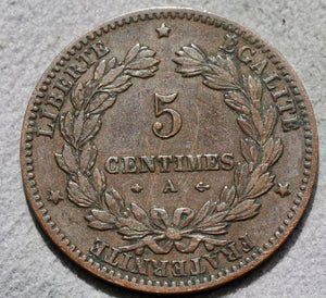 France 1876 A  5 Centimes