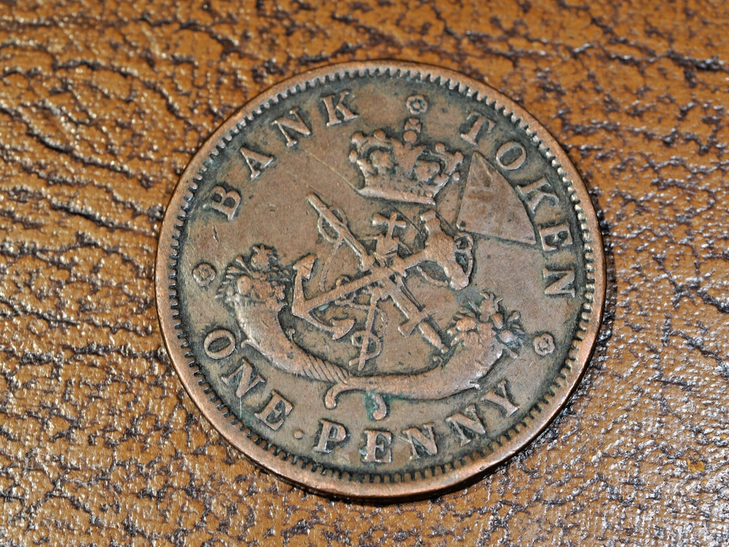 1857 Bank Of Upper Canada One Penny Bank Token.0