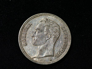 Venezuela 2 Bolivars Silver 1960