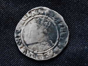 Elizabeth I halfgroat, second issue, mm cross-crosslet, 1560-1, S2557