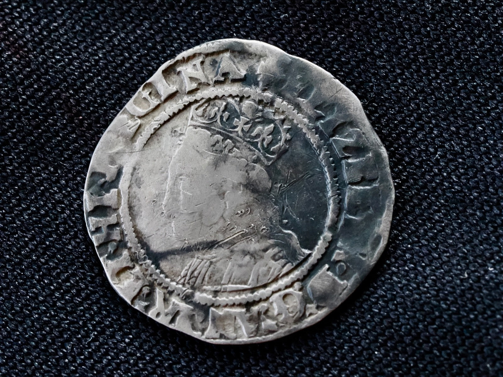 Elizabeth I halfgroat, second issue, mm cross-crosslet, 1560-1, S25570