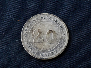STRAITS SETTLEMENTS 20 Cents 1900