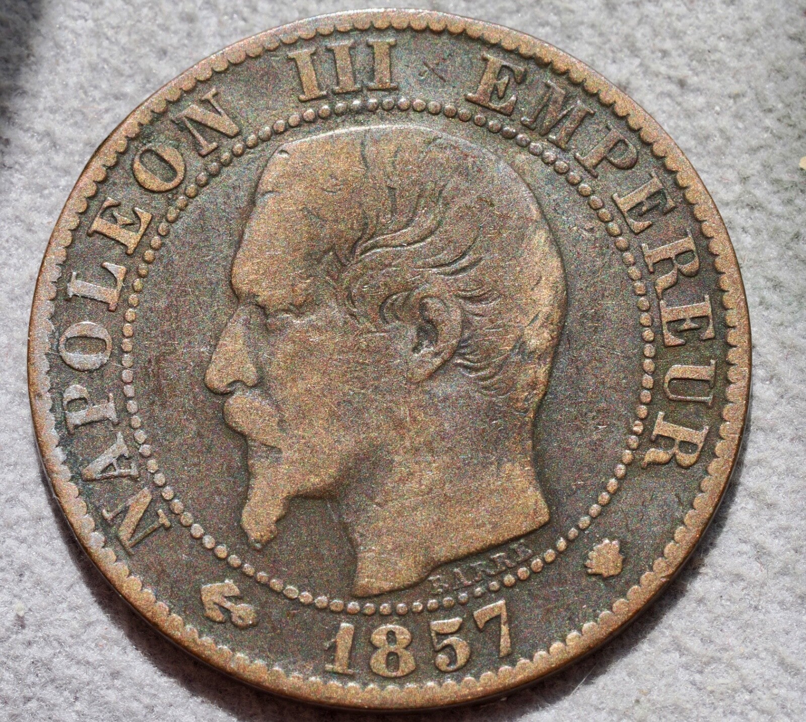 1857 MA France 5 Centimes1