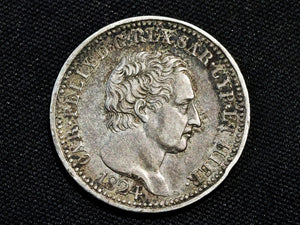 Italy  Sardinia 1 lira 1824L -high grade