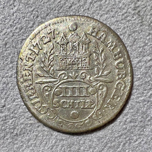 1727 Germany Hamburg 4 Schilling