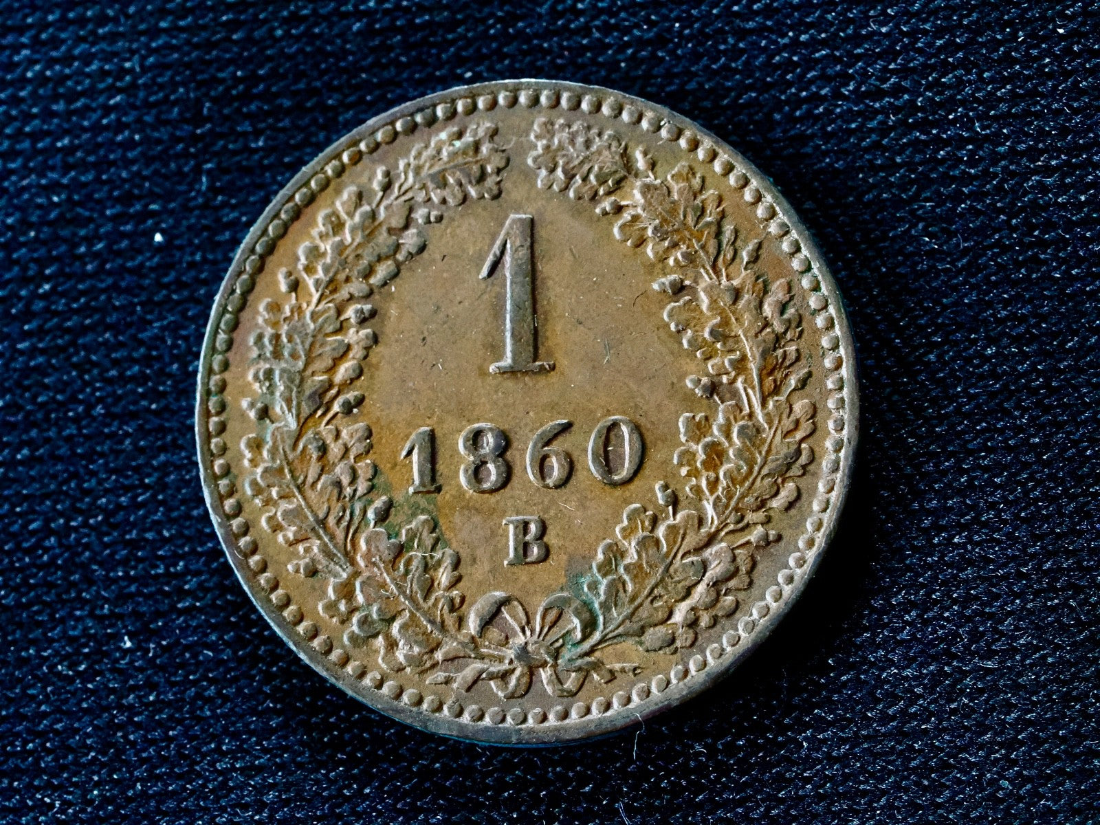 Austria 1 Kreuzer 1860 B-high grade0