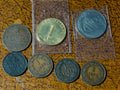 Austrian collection 1 Kreuzer 1859A,1861A,1851B,1858B,1860A. 1 and 5 sch 19700