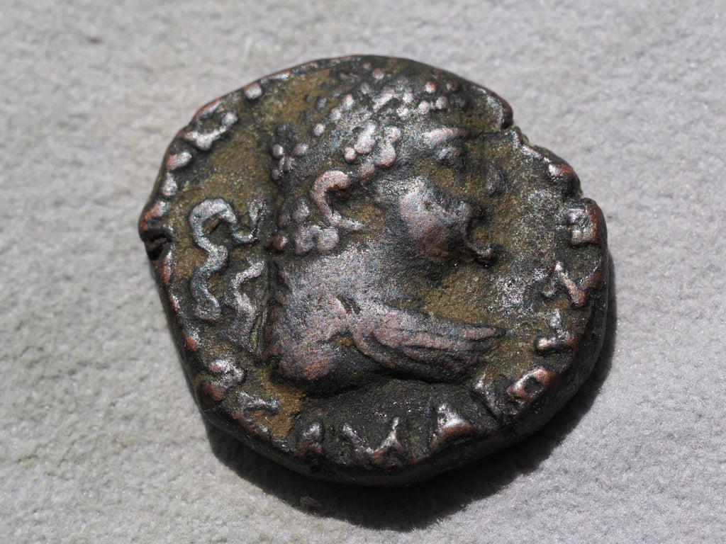 Indo-Greek Tetradrachm In the name of Hermaeus Soter-King Hermaios right--Zeus0