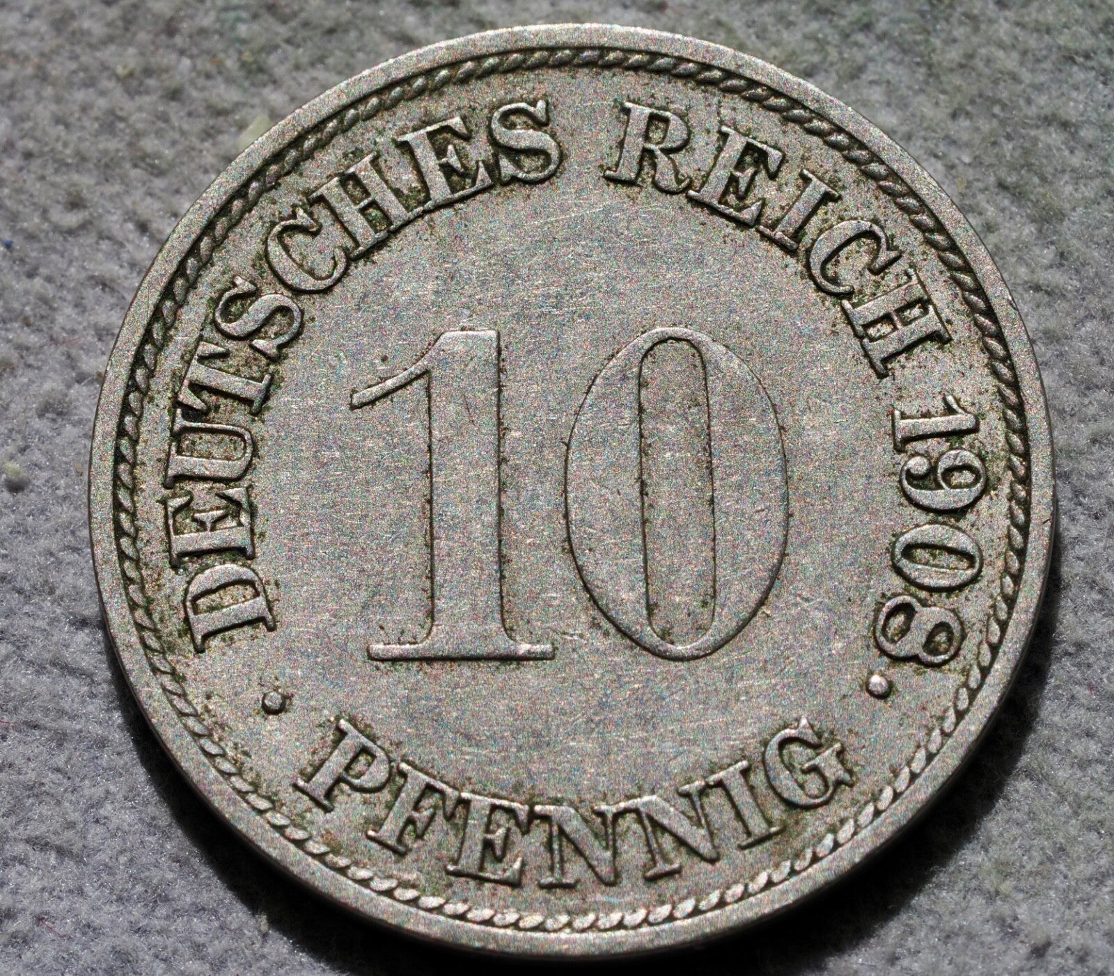 1908G-A Germany 10 Pfennig0