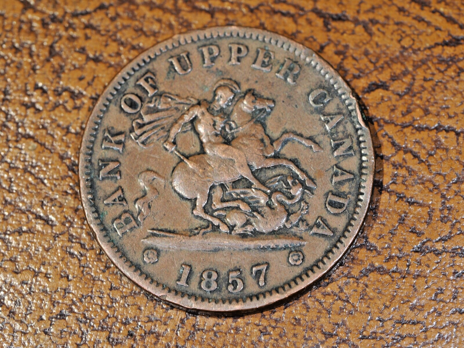1857 Bank Of Upper Canada One Penny Bank Token.1