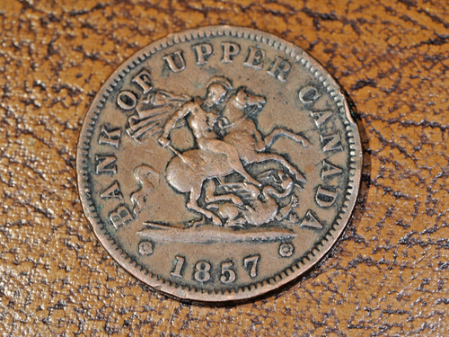 1857 Bank Of Upper Canada One Penny Bank Token.1