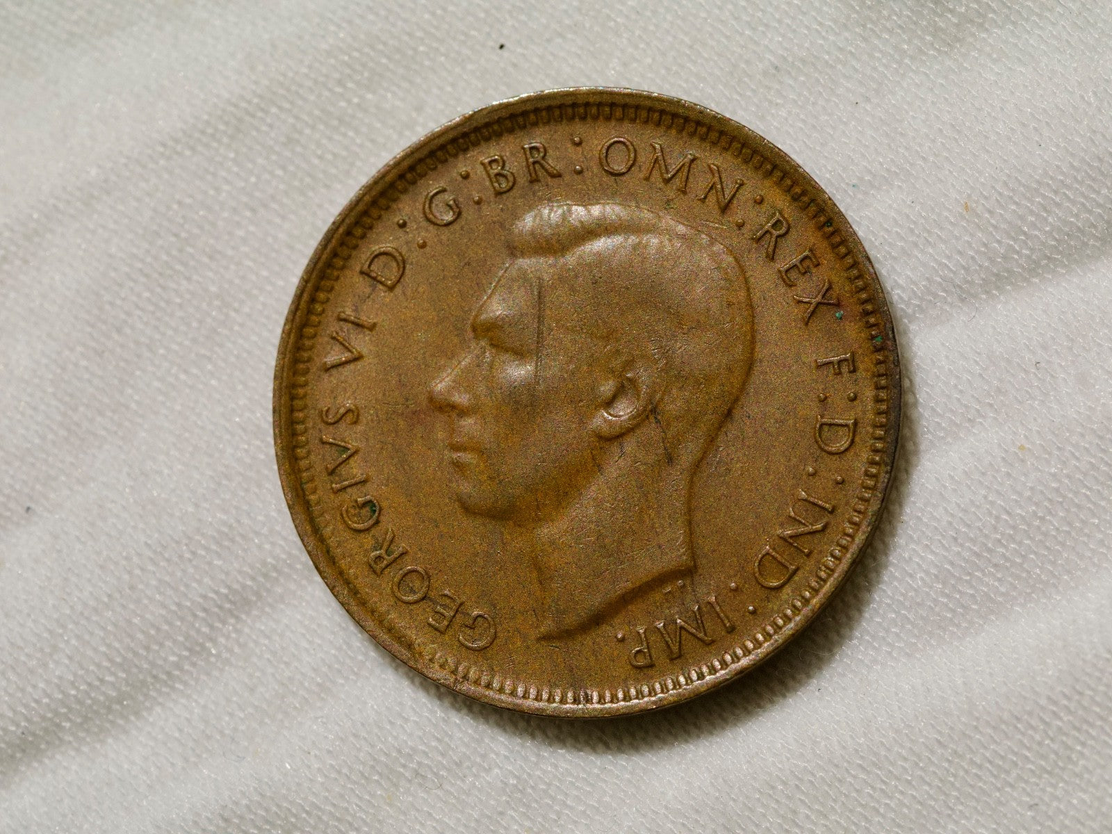 Australia  Half Penny 1945 no dot1