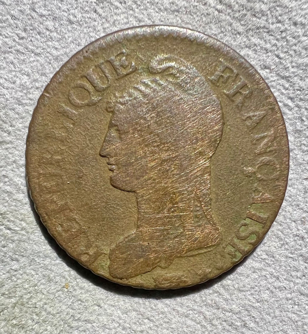 France 5 Centimes L,an 8 BB, Strasbourg1