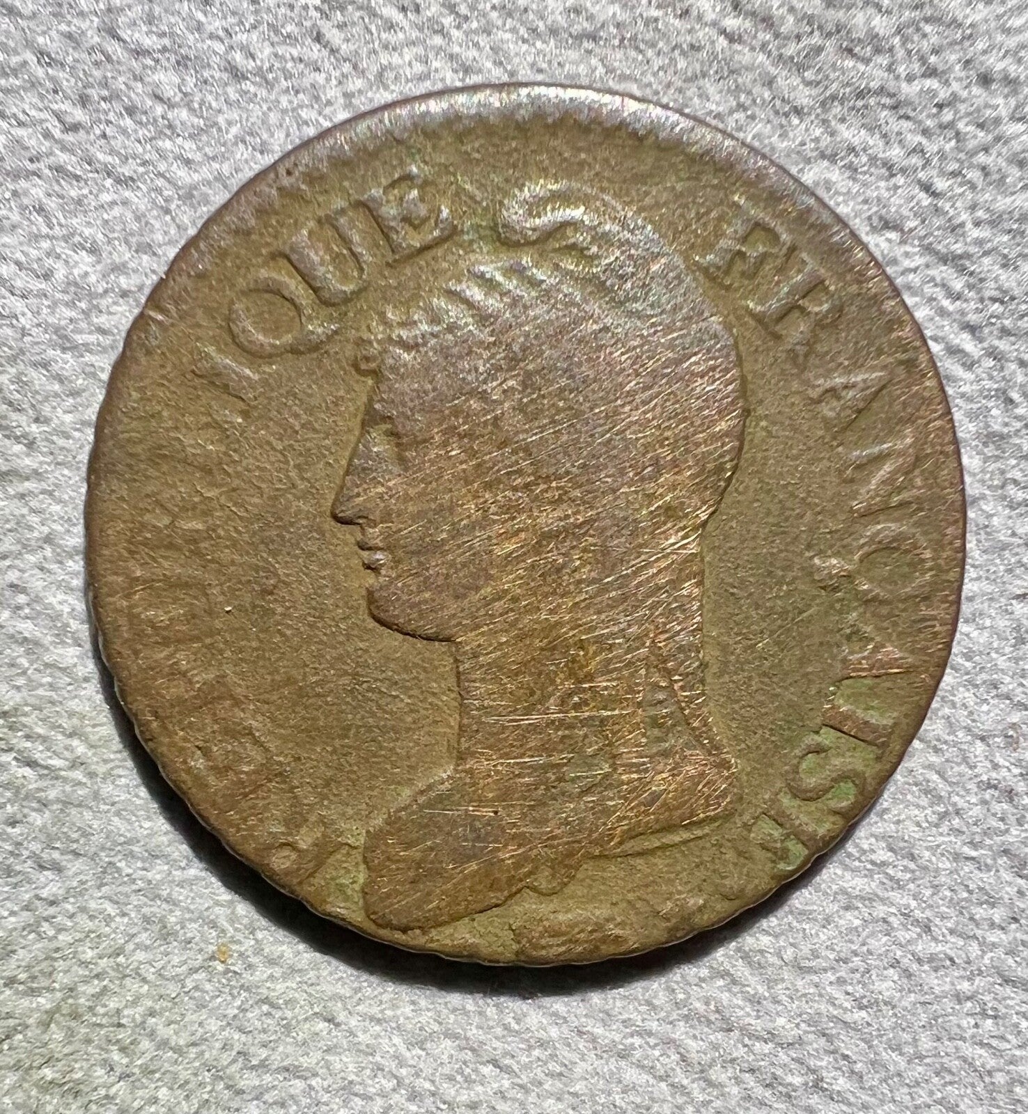 France 5 Centimes L,an 8 BB, Strasbourg1