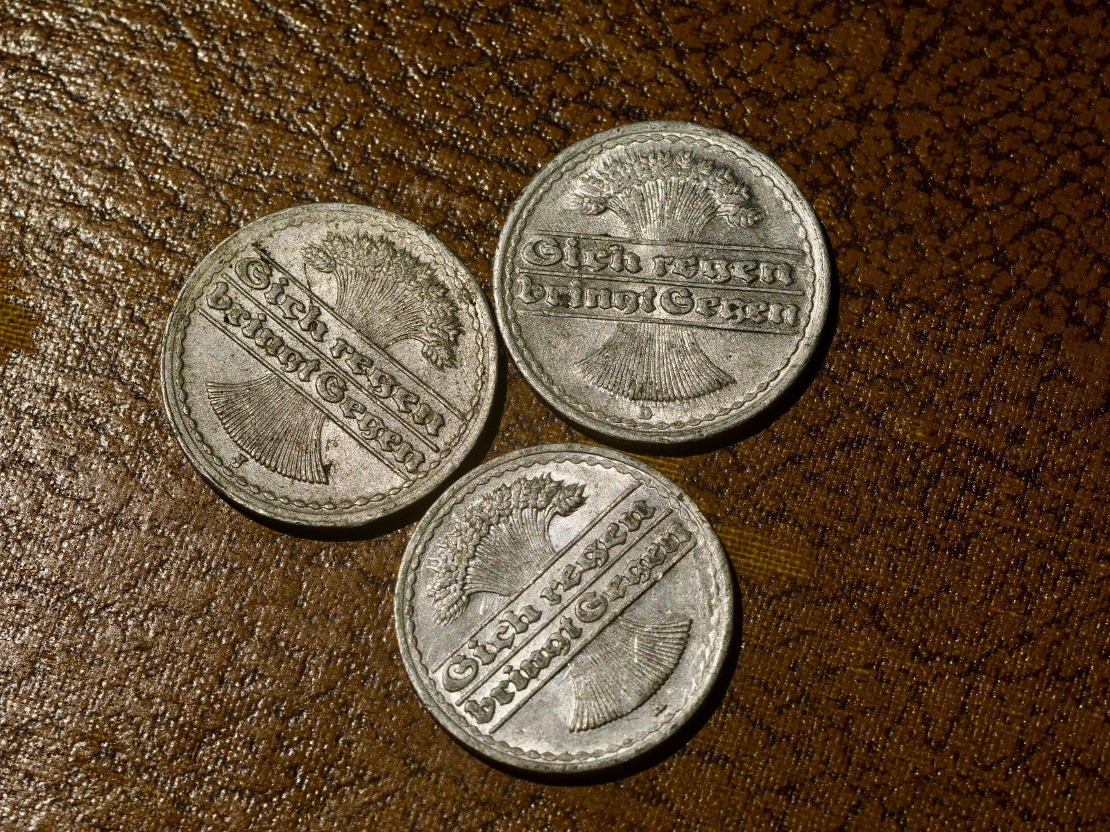 Germany - Weimar Republic 50 Pfennig 1920 A,  D and J1