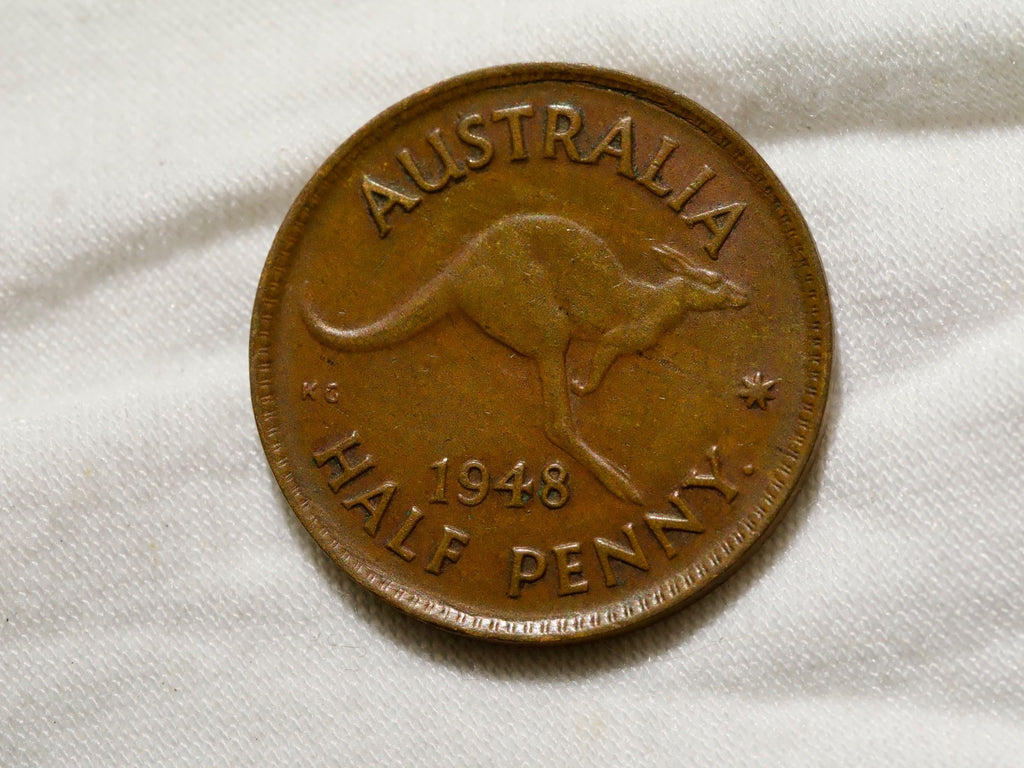 Australia  Half Penny 1948 dot0