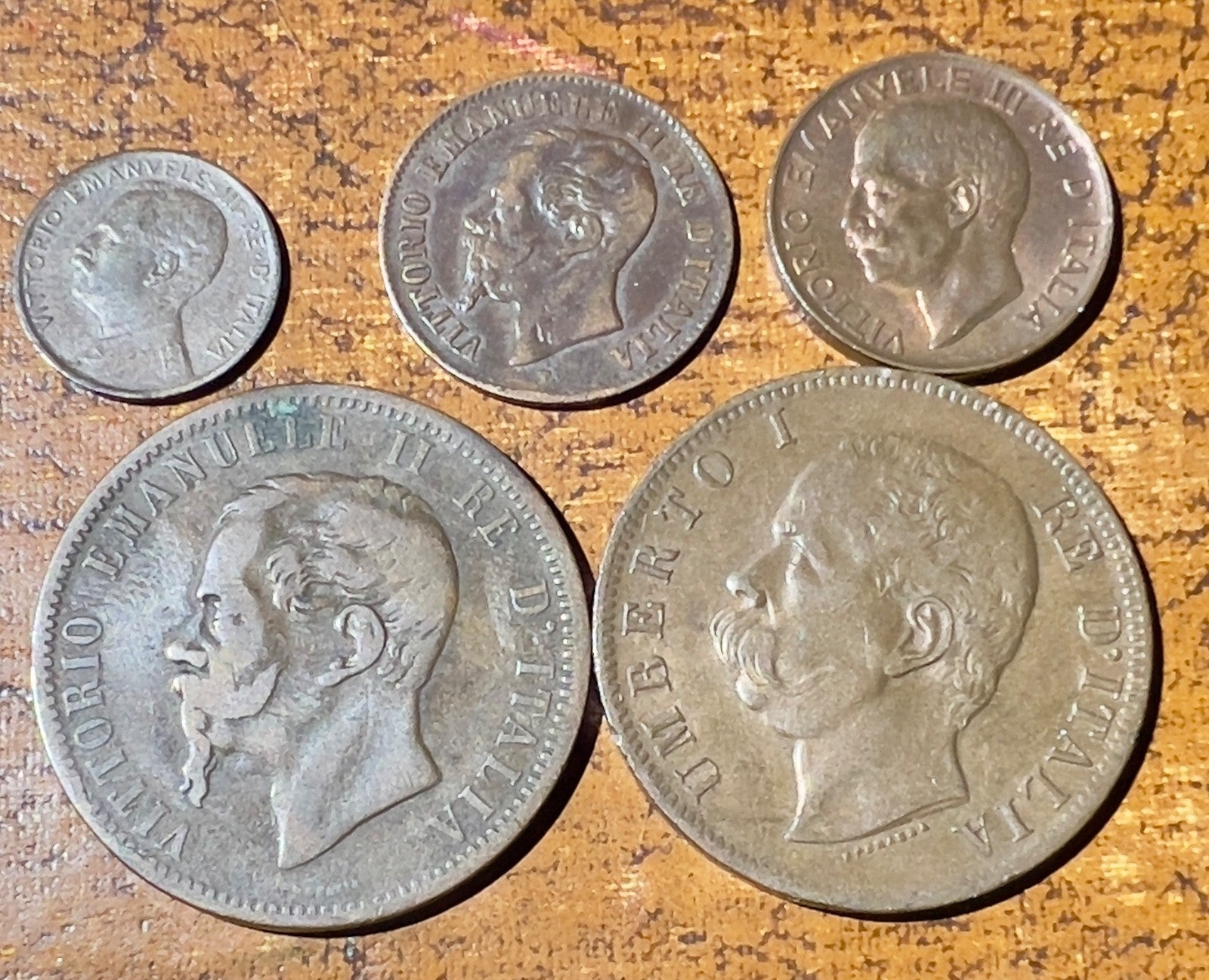 Collection of 5 Italy coins1