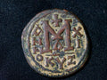 BYZANTINE EMPIRE coin Follis, emperor Justin II with Sophia, Anno 11-Cyzicus0