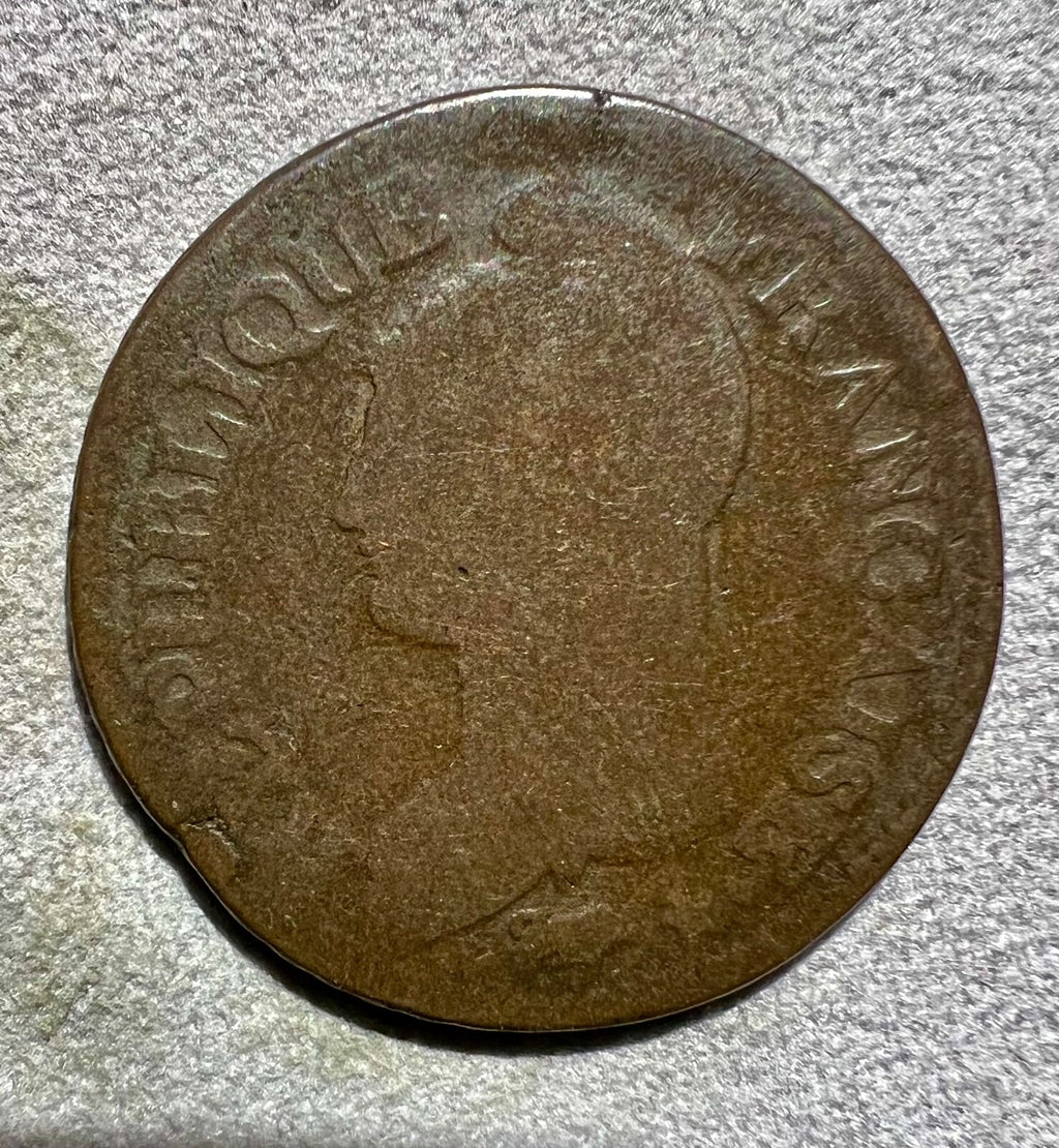 France 5 Centimes L,an 5 BB, Strasbourg0
