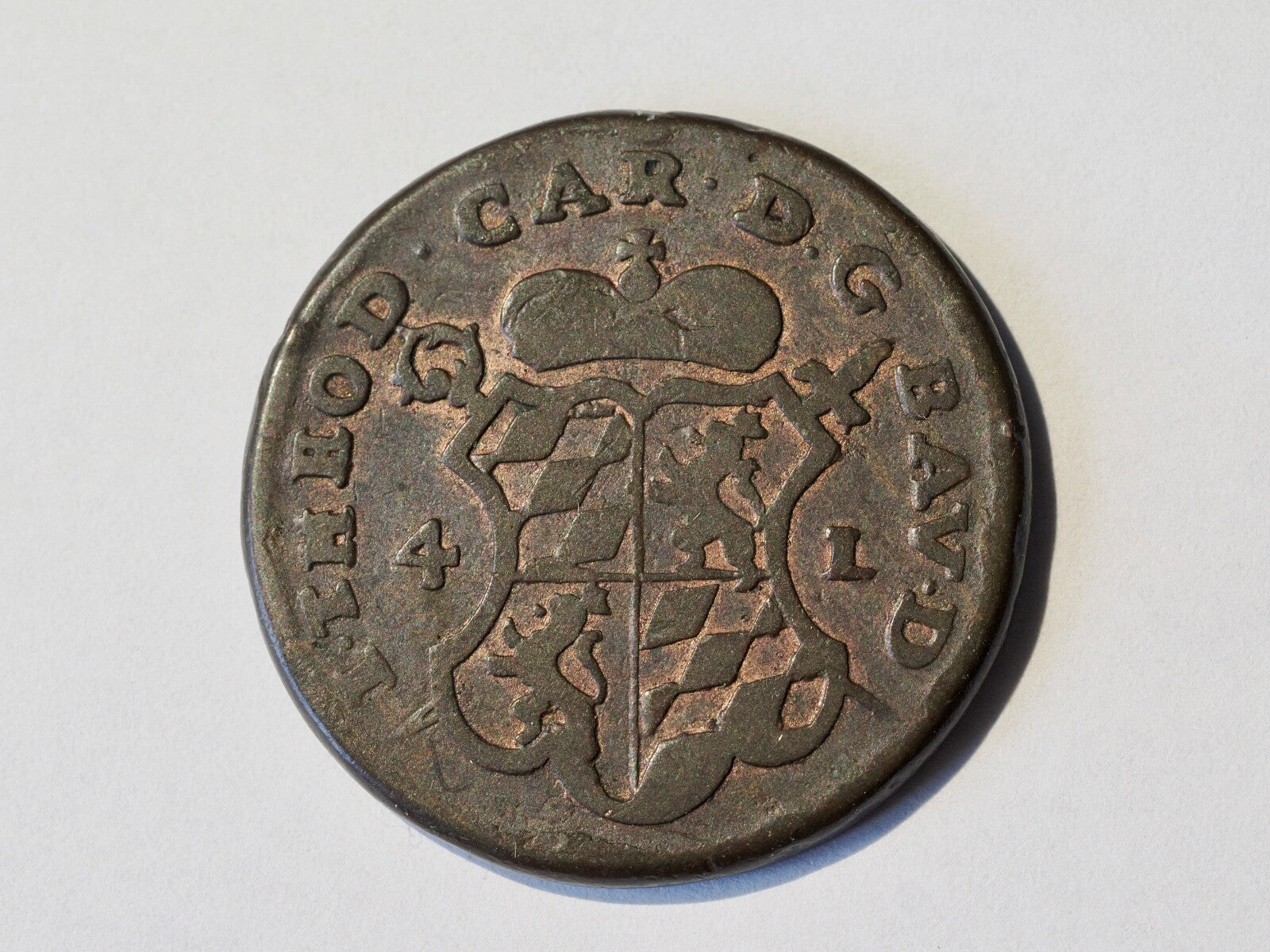 Belgium Liege 4 Liards 1752-high grade1