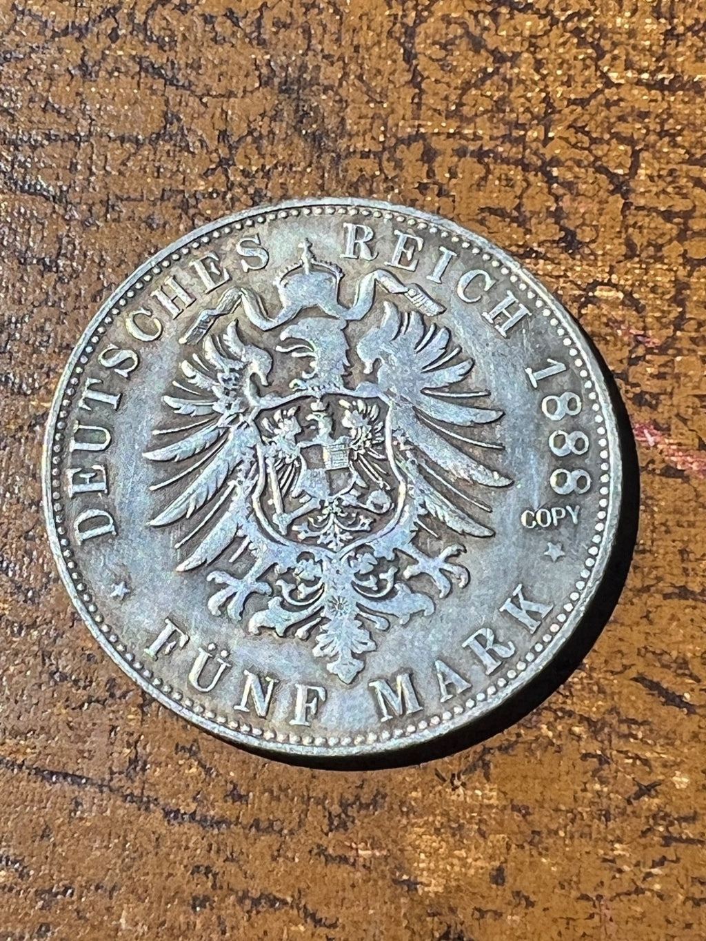 Germany Funf Mark (5 Marks) 1888 not genuine0