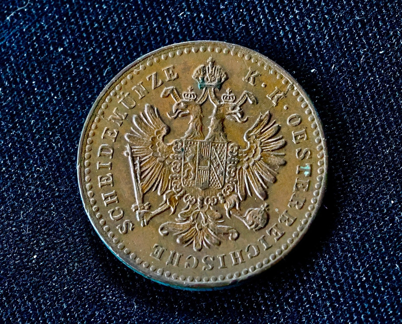 Austria 1 Kreuzer 1860 B-high grade1