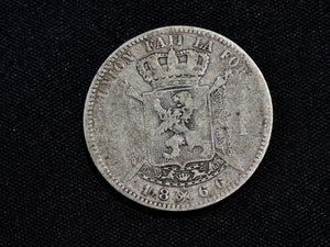 Belgium 1 Franc 1866 Leopold II French text