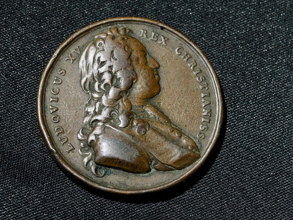 France, Medal, Mariage de Louis XV et Marie Leszczynska, 1725, Duvivier-41 mm0