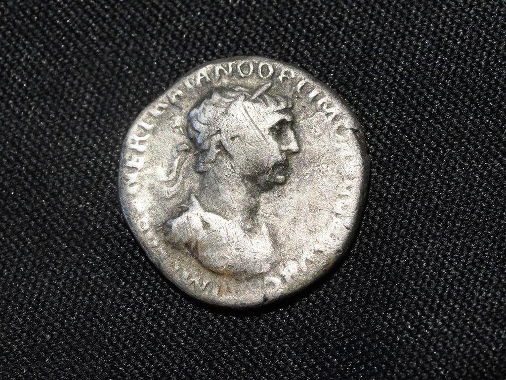 Trajan 98-117AD AR Denarius Rome. Fortuna0