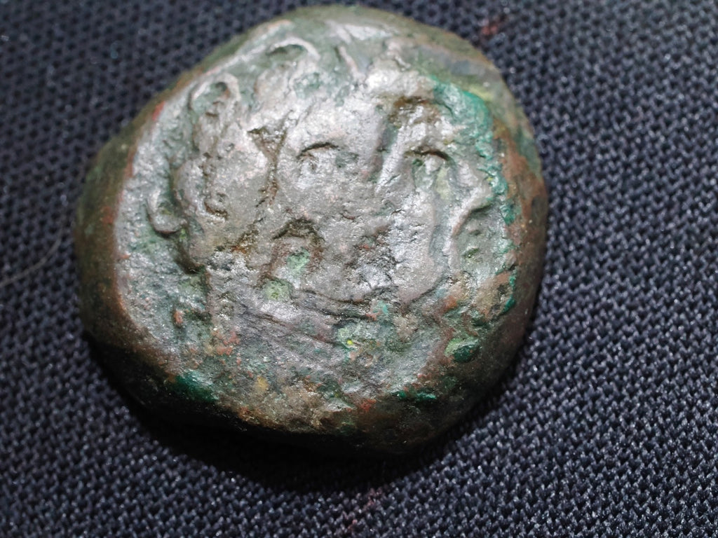Ptolemaic Kingdom, Ptolemy IV Philopator AE drachm, two eagles0