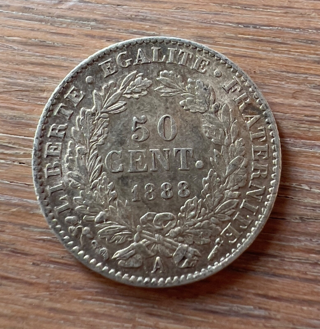 France - 50 centimes 1888 A  excellent condition1