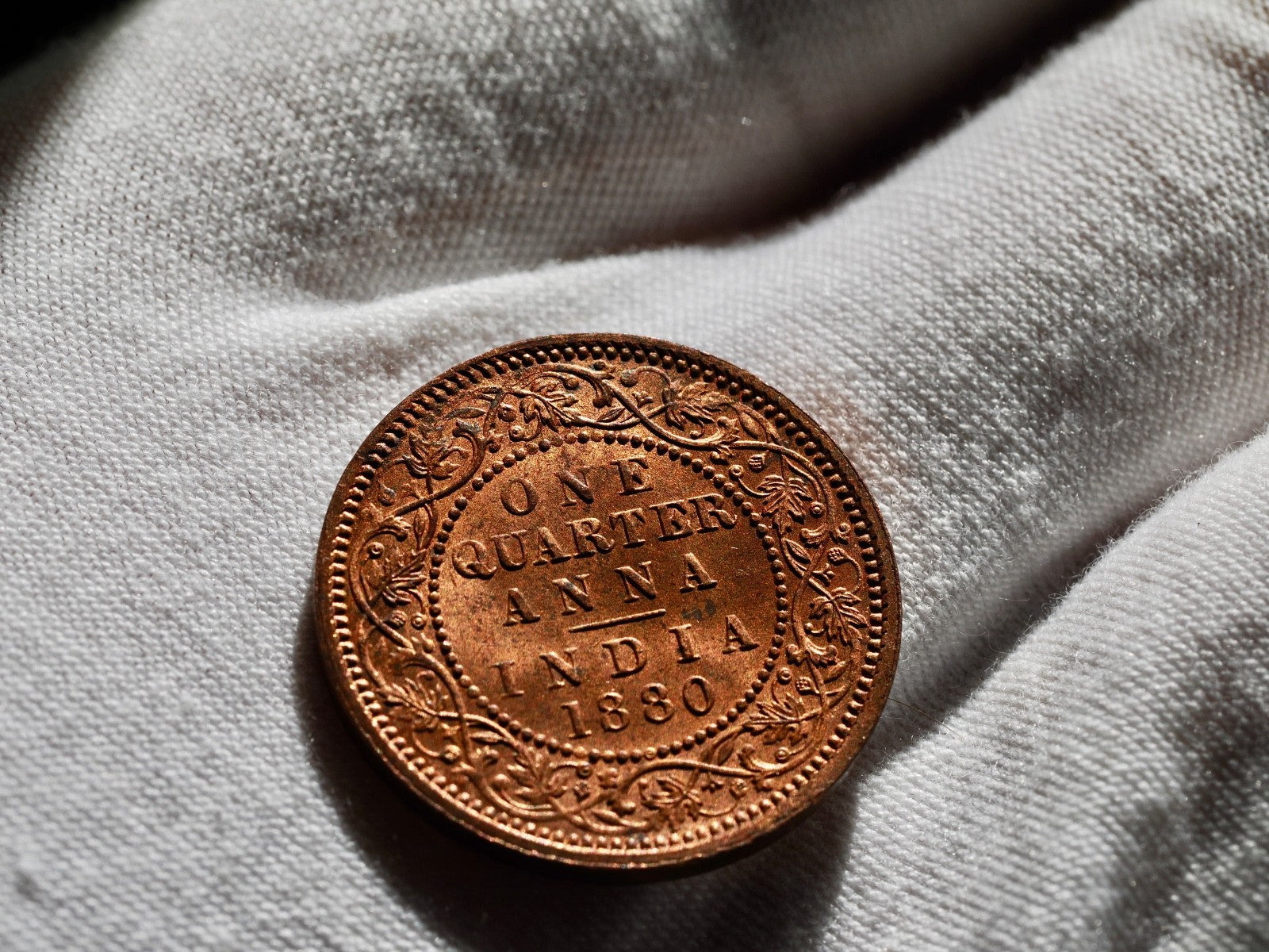 India 1/4 Anna 1880C-UNC1