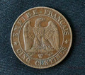 France 1855W  5 centimes-high grade0
