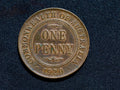 Australia 1920 with no dots penny-high grade with some lustre0