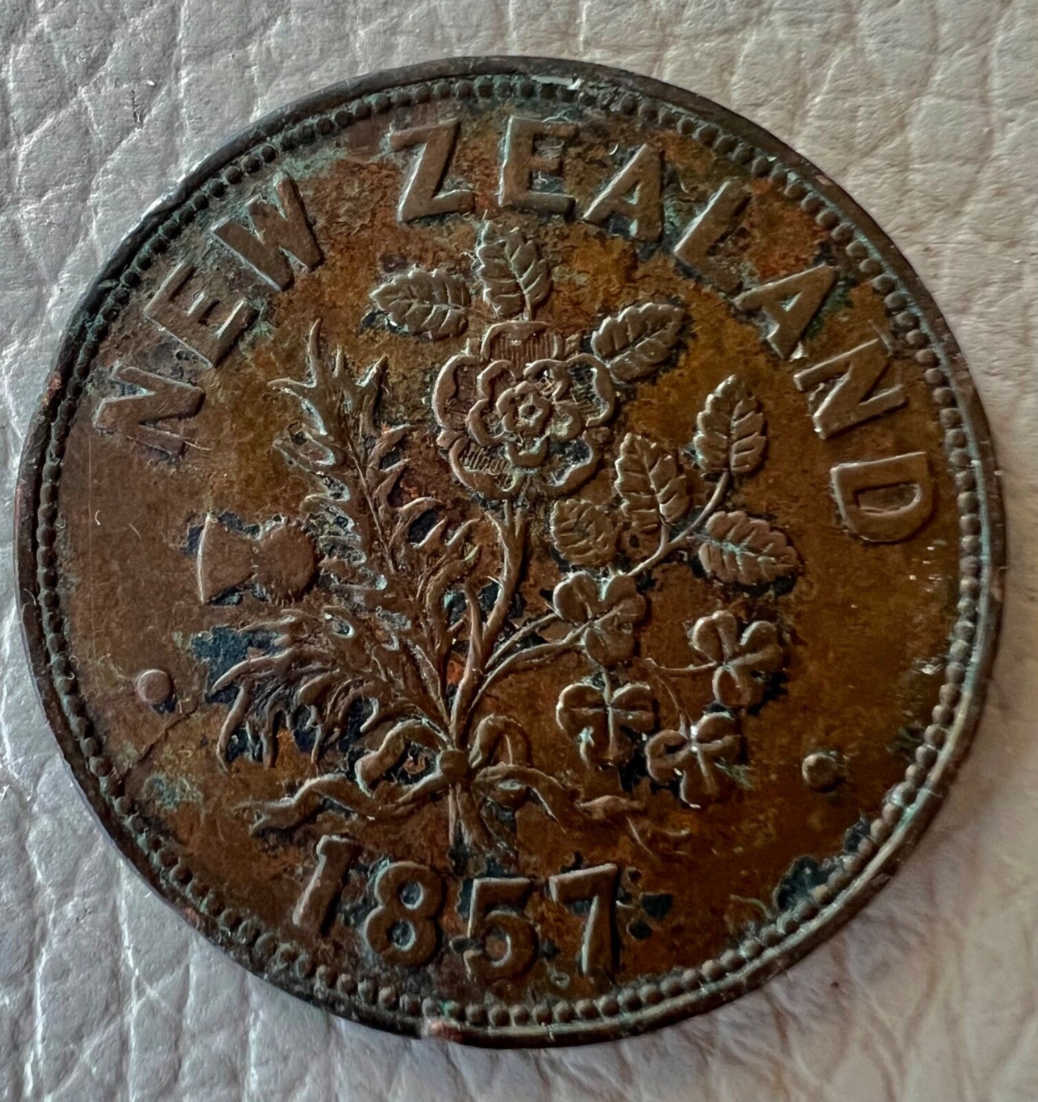 New Zealand, Auckland, Somerville Grocer 1d One Penny Token 18570