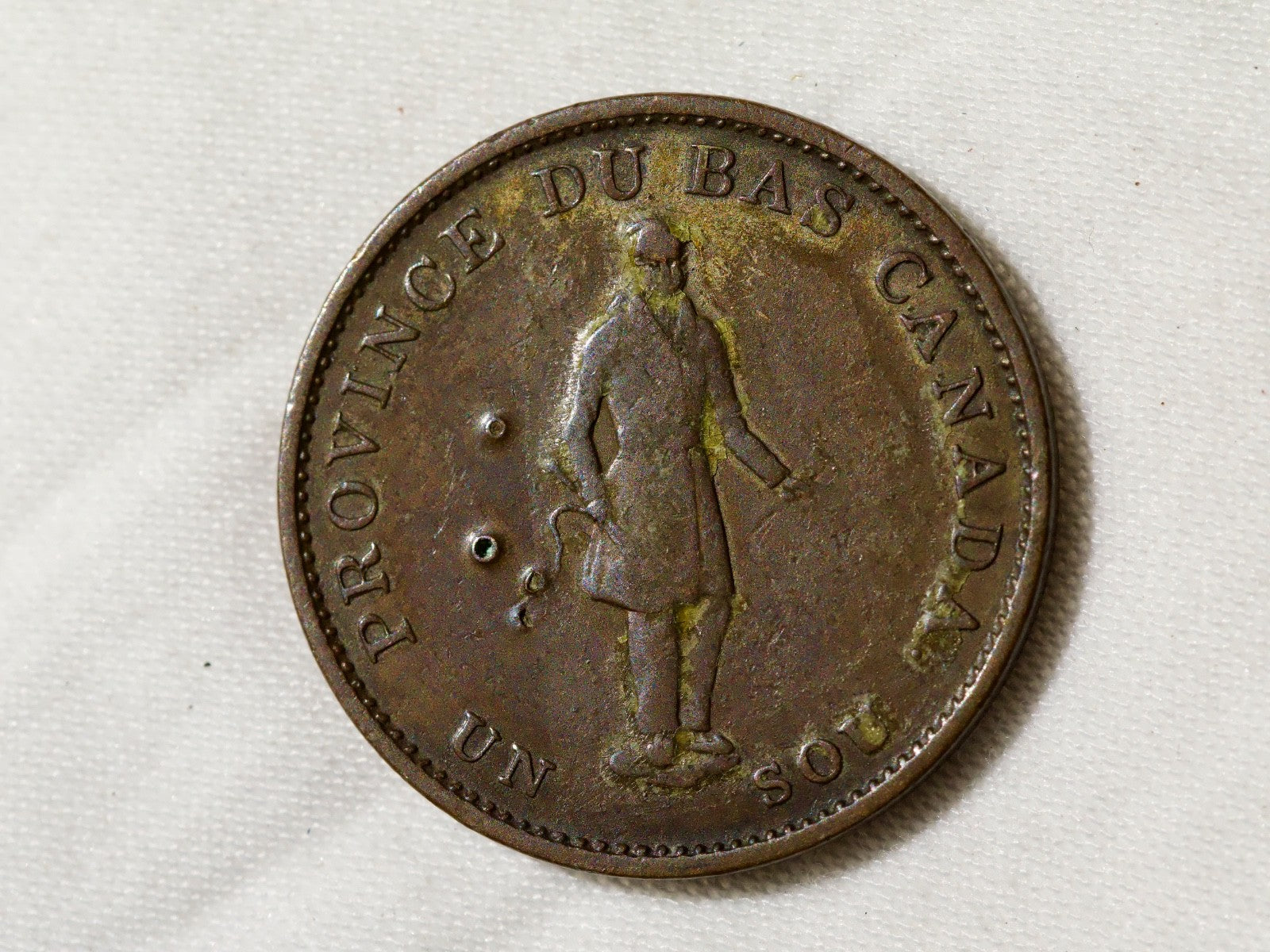 Canada - Province Du Bas - 1837 one sous-halfpenny0