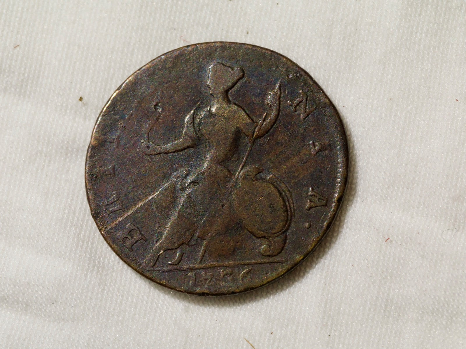 George II 1736 Halfpenny0
