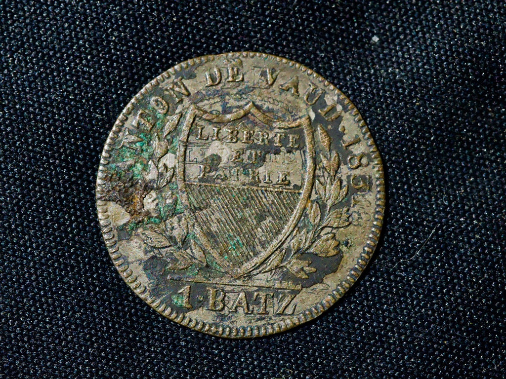 Switzerland  Canton of Vaud, 1 Batz, 1831, Billon0