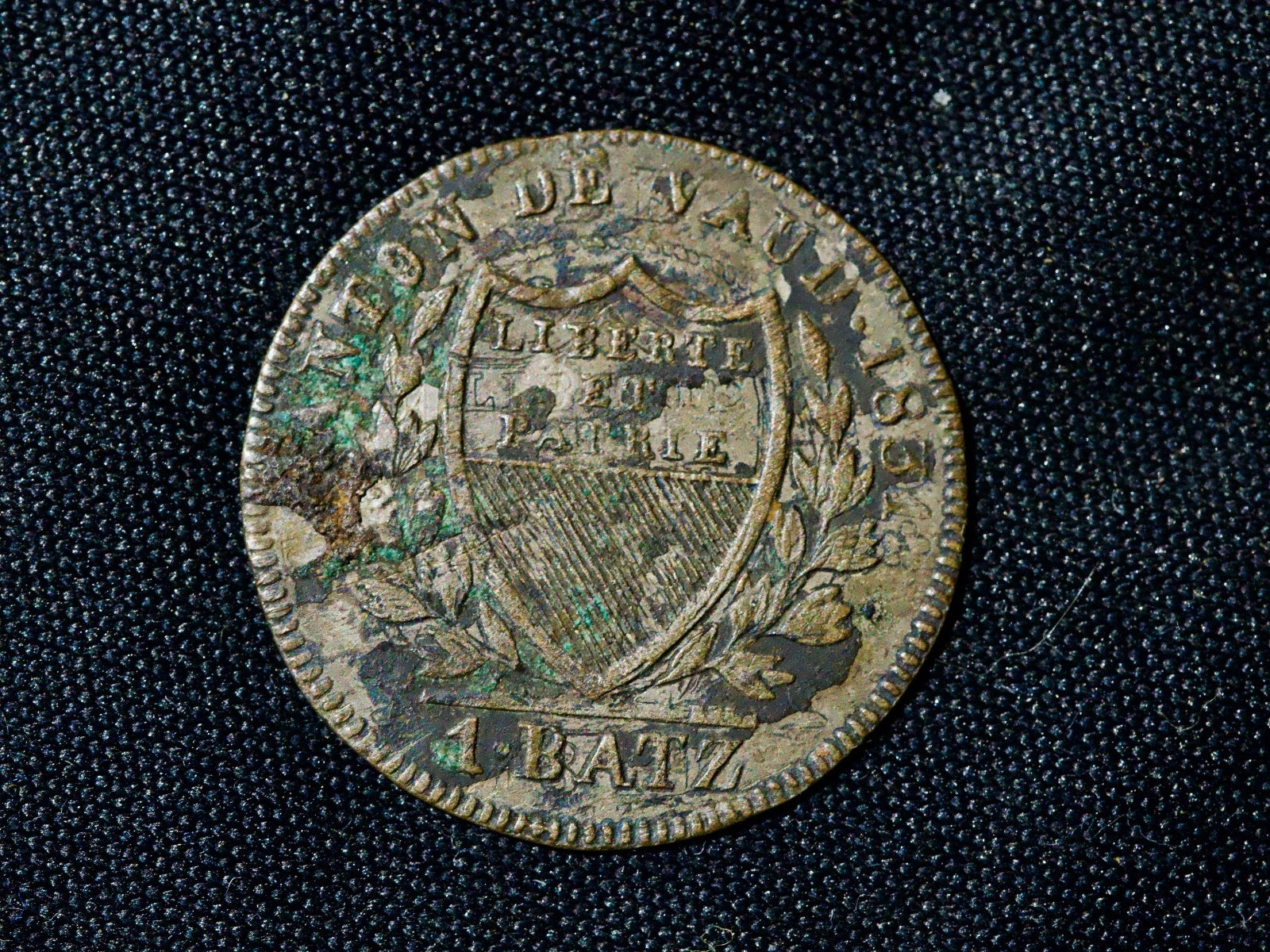 Switzerland  Canton of Vaud, 1 Batz, 1831, Billon0