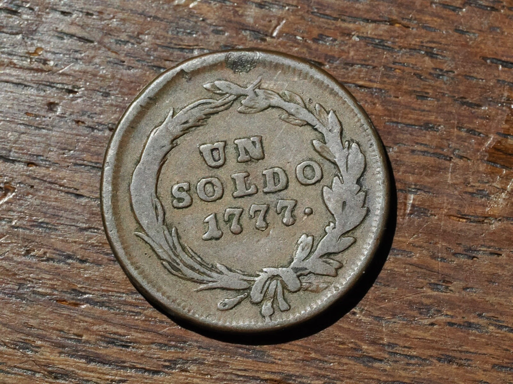 Italy-Un Soldo 1777 Maria Teresa -Duchy of Milan0