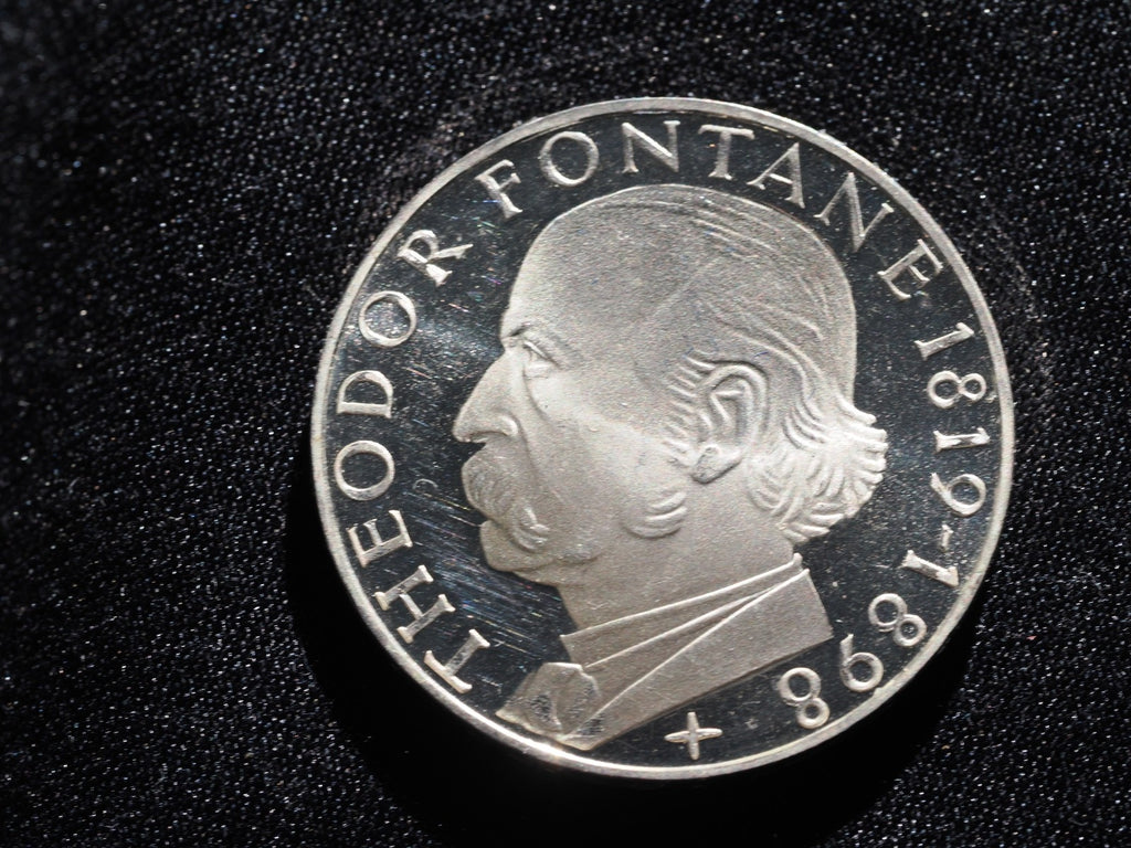 Germany 5  Marks 1969G-150th Anniversary - Birth of Theodor Fontane-PROOF1